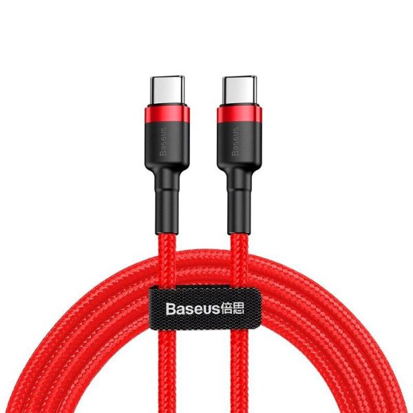 Baseus Cafule Flash 60W PD USB-C til USB-C Kabel - 2m - Rød Online Hot Sale