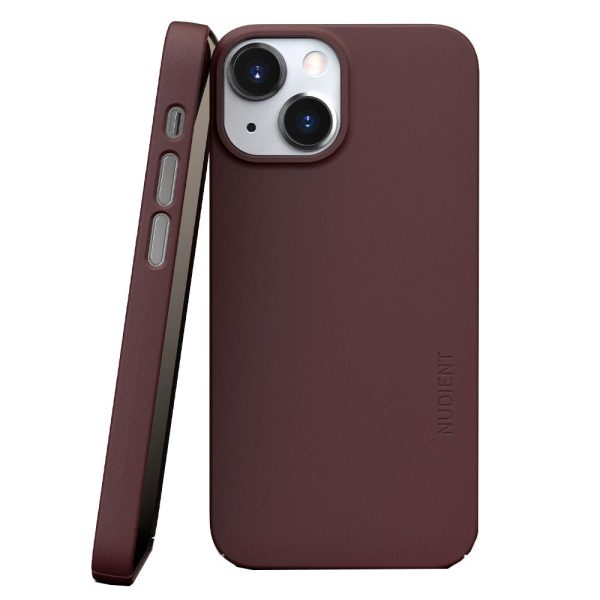 Nudient Thin Case V3 iPhone 13 Mini Cover - Sangria Red Sale