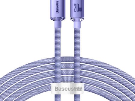 Baseus Cafule 2m 20W Kabel USB-C til Lightning - Lilla Fashion