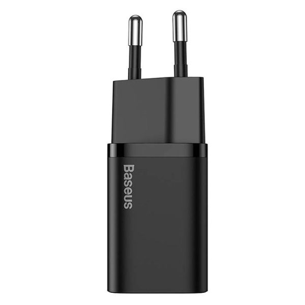 Baseus Super Si 20W Vægoplader USB-C Quick Charge - Sort on Sale