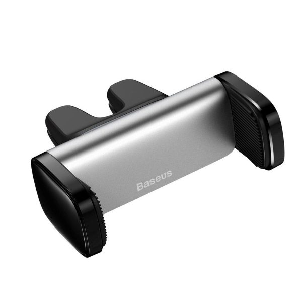 Baseus Steel Cannon Mobilholder til Bilens Ventilation - Max Mobil: 55 x 84mm - Sølv For Cheap