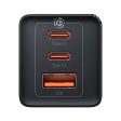 Baseus GaN5 Pro 65W Vægoplader m. 2 x USB-C & 1 x USB-A - Sort Online Hot Sale