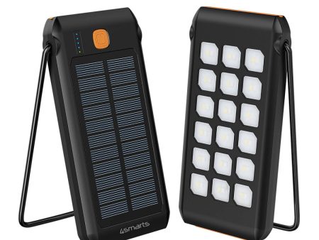 4smarts TitanPack Flex Solar 18W Powerbank 10.000mAh USB-C & USB-A m. Lommelygte - Sort Online now