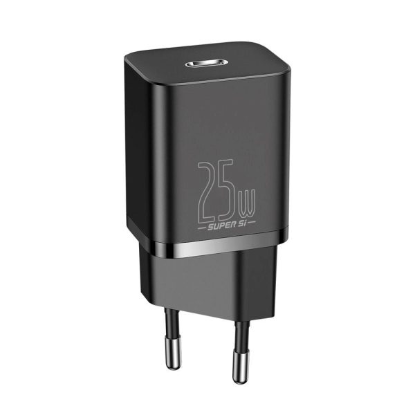 Baseus Super Si 25W Vægoplader USB-C Quick Charge - Sort Cheap