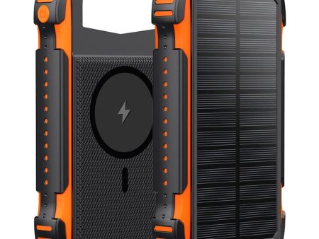 4smarts Titanpack UltiMag Solar 20W Powerbank 20.000mAh - USB-C & 2 x USB-A - MagSafe Kompatibel - Sort Cheap