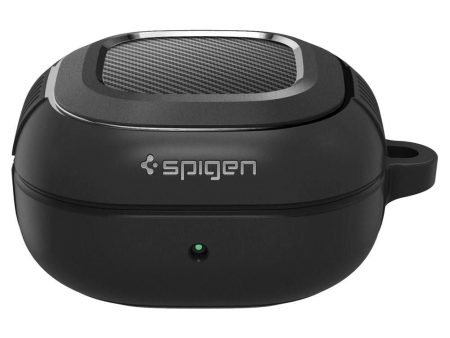 Samsung Galaxy Buds 2   Live Spigen Rugged Armor Cover - Sort m. Carbon Look Online now