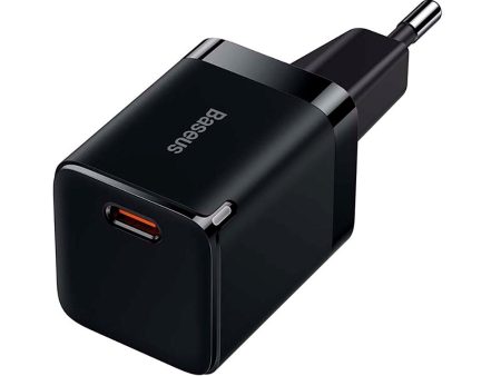 Baseus GAN3 30W Fast Charger Vægoplader m. USB-C - Sort Online Sale