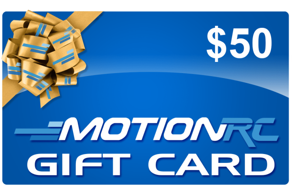 $25, $50, $100, $150, or $200 Motion RC Gift Cards For Sale