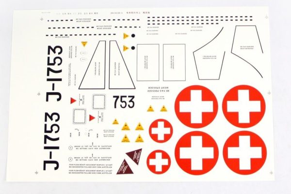 Freewing 90mm EDF DH-112 Venom Swiss Decal Sheet Supply