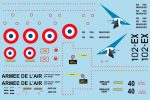 Freewing 80mm EDF Mirage 2000 Decal Sheet For Sale