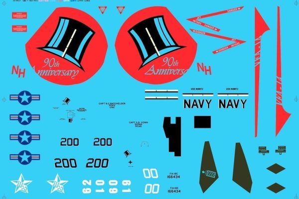 Freewing F A-18 64MM  Tophatters  Decal Sheet Cheap