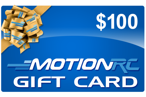 $25, $50, $100, $150, or $200 Motion RC Gift Cards For Sale