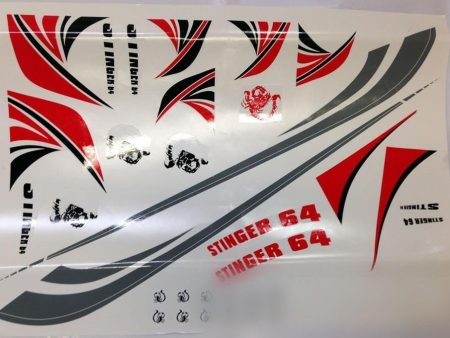 Freewing Stinger 64 Decal Set - Red Online