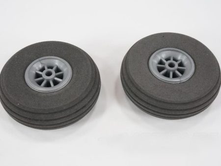 Du-Bro 57mm (2.25 ) x 20mm Super Lite Treaded EVA Foam Wheels for 4mm Axle (2 Pack) Online Hot Sale