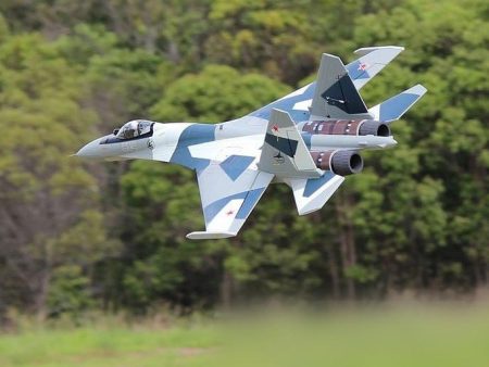 Freewing SU-35 Gray Camo Twin 70mm EDF Thrust Vectoring Jet - PNP Online Sale