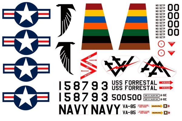 Freewing 80mm EDF A-6 Decal Sheet Supply