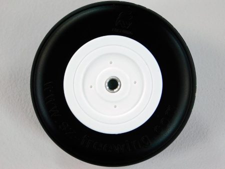 Freewing 65mm (2.55 ) x 16mm PU Rubber Treaded Wheel for 4.2mm Axle - Type B Supply