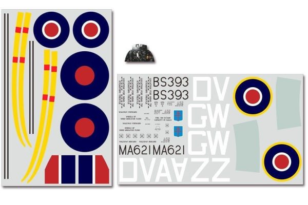 FlightLine 1600mm Spitfire Decal Set For Discount