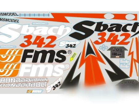 FMS 1300mm Sbach 342 Decal Sheet Hot on Sale