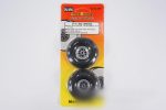 Du-Bro 63.5mm (2.5 ) x 22mm Low Bounce Treaded PU Rubber Wheels for 4mm Axle (2 Pack) Online Hot Sale