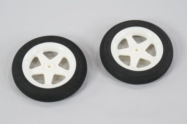 Du-Bro 47mm (1.8 ) x 8mm EVA Foam Micro Sport Wheels for 2mm Axle (2 Pack) on Sale