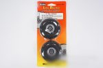 Du-Bro 76.2mm (3 ) x 26mm Low Bounce Treaded PVC Wheels for 4mm Axle (2 Pack) on Sale