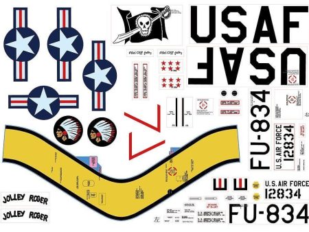 Freewing 80mm EDF F-86 Decal Sheet Hot on Sale